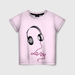 Детская футболка Музыка любви