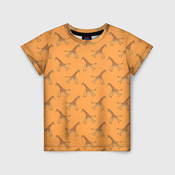 Детская футболка Жирафы паттерн