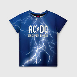Детская футболка ACDC гроза с молнией