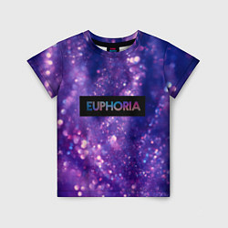 Детская футболка Сериал Euphoria - блестки