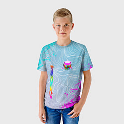 Футболка детская 6IX9INE Gooba Брызги, цвет: 3D-принт — фото 2