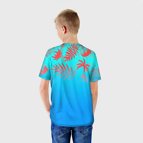Детская футболка 6IX9INE tropical / 3D-принт – фото 4