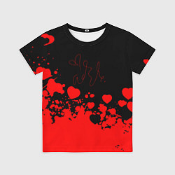 Детская футболка Adele Сердечки Автограф