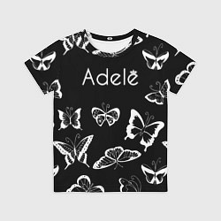 Детская футболка Адель летящие бабочки
