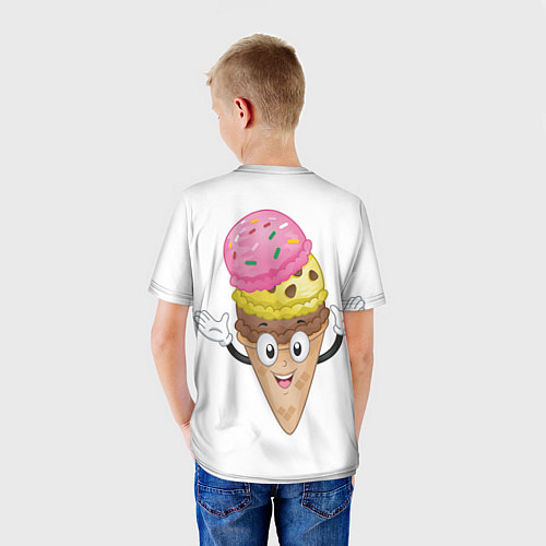Детская футболка Принцесса и мороженое / 3D-принт – фото 4
