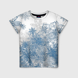 Детская футболка Коллекция Зимняя сказка Снежинки Sn-1-sh