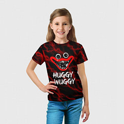Футболка детская Huggy Wuggy гроза, цвет: 3D-принт — фото 2