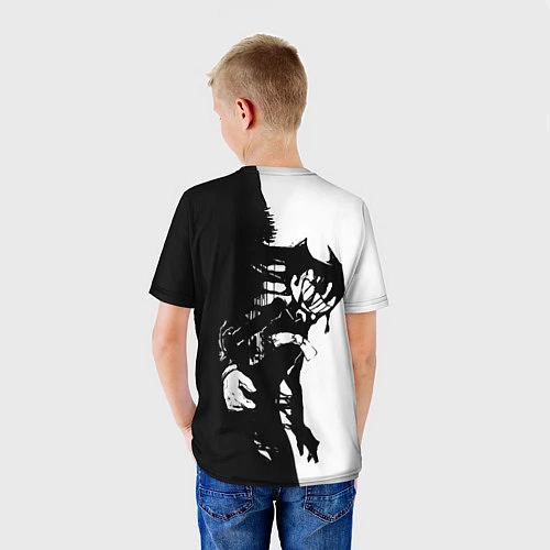 Детская футболка Bendy and the Ink Machine ЧБ / 3D-принт – фото 4