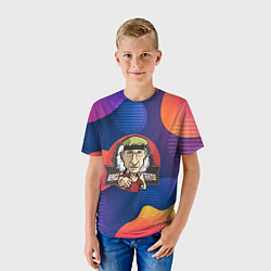 Футболка детская Джонни Лоуренс Кобра Кай, цвет: 3D-принт — фото 2