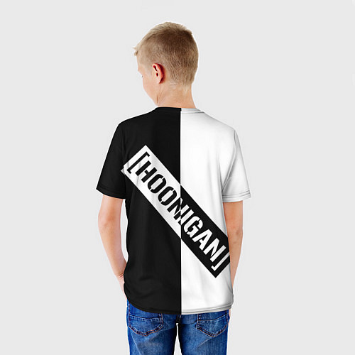 Детская футболка Hoonigan Автоспорт спина / 3D-принт – фото 4