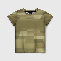 Детская футболка Пиксельный военный фон