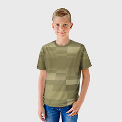 Футболка детская Пиксельный военный фон, цвет: 3D-принт — фото 2