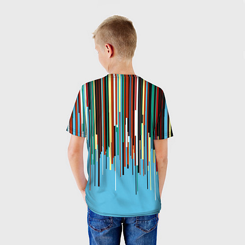 Детская футболка Glitch pattern 2087 / 3D-принт – фото 4