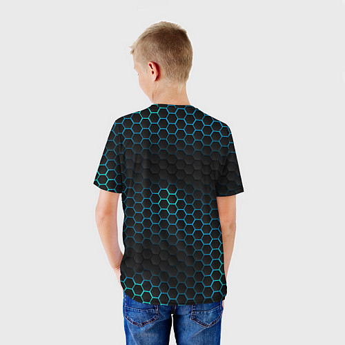 Детская футболка 8-БИТ BRAWL STARS соты / 3D-принт – фото 4
