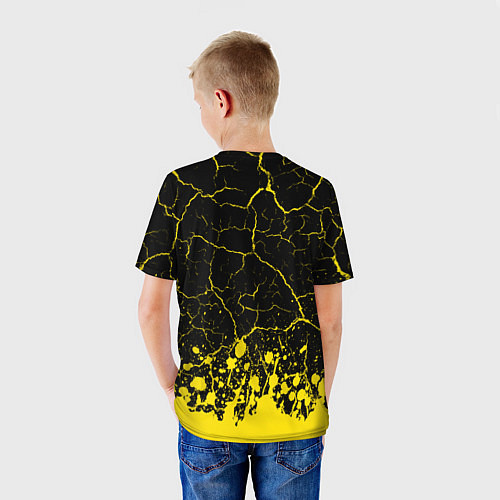 Детская футболка BORUSSIA Брызги / 3D-принт – фото 4