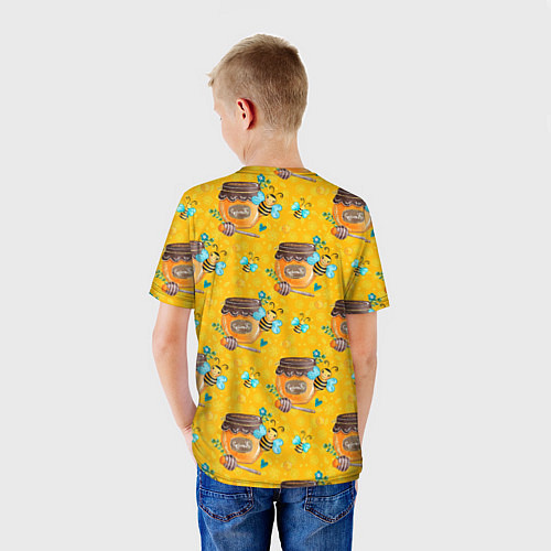 Детская футболка Мед и пчелы / 3D-принт – фото 4
