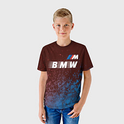 Футболка детская БМВ BMW - Краски, цвет: 3D-принт — фото 2
