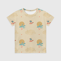 Детская футболка Китайский орнамент Феникс