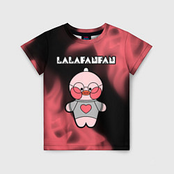 Детская футболка LALAFANFAN - СЕРДЕЧКО Огонь