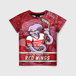 Детская футболка Детройт Ред Уингз, Detroit Red Wings Маскот