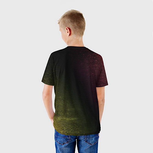 Детская футболка LALAFANFAN - МОРДОЧКА - Глитч / 3D-принт – фото 4