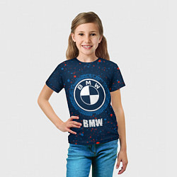 Футболка детская BMW BMW Брызги, цвет: 3D-принт — фото 2