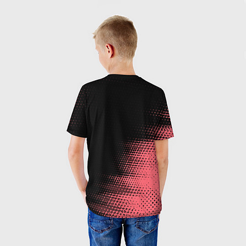Детская футболка LALAFANFAN - РОЗОВАЯ - Абстракция / 3D-принт – фото 4