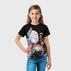 Футболка детская Genshin Impact Шэнь Хэ, цвет: 3D-принт — фото 2