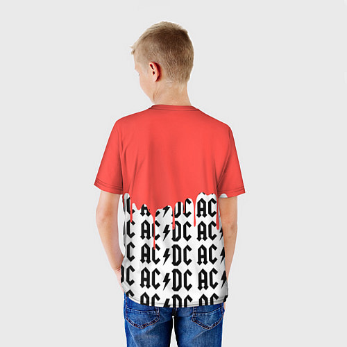 Детская футболка Ac dc rock / 3D-принт – фото 4