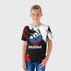 Футболка детская Russia Герб в цвет Флага, цвет: 3D-принт — фото 2