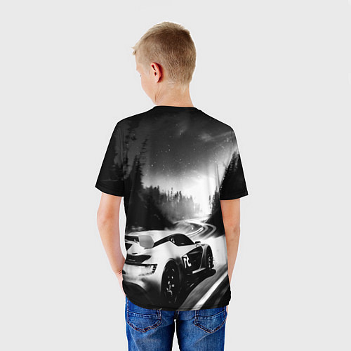 Детская футболка Forza Horizon 5 - night race / 3D-принт – фото 4