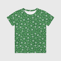 Детская футболка Зелёные Банкноты