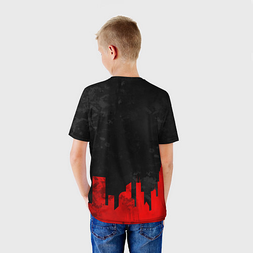 Детская футболка Chicago Bulls, Чикаго Буллз Город / 3D-принт – фото 4