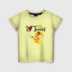 Детская футболка Я Люблю Tennis