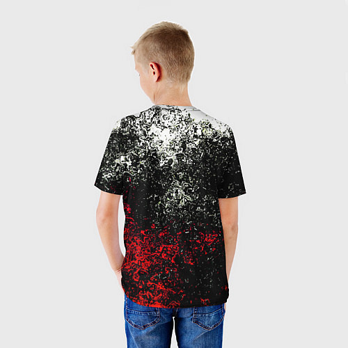 Детская футболка Honda брызги красок / 3D-принт – фото 4