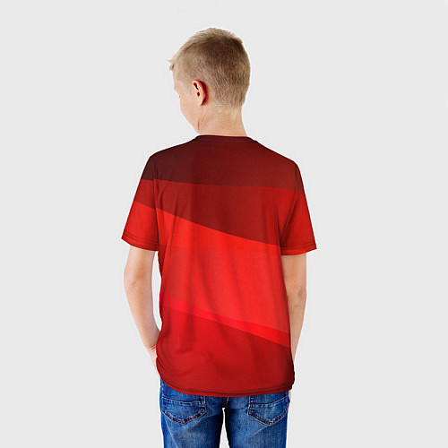 Детская футболка Honda - Red / 3D-принт – фото 4