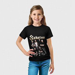 Футболка детская SABATON САБАТОН, цвет: 3D-принт — фото 2