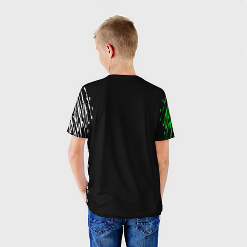 Детская футболка Skoda нарисованные линии / 3D-принт – фото 4