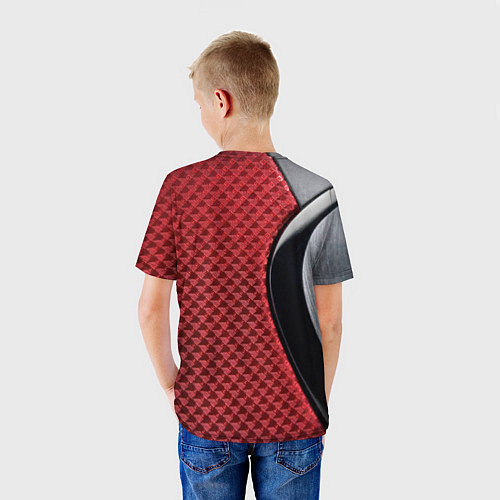 Детская футболка Peugeot texture / 3D-принт – фото 4