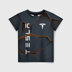 Детская футболка Tesla текстура