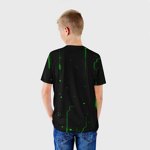 Детская футболка Neon Green Light / 3D-принт – фото 4