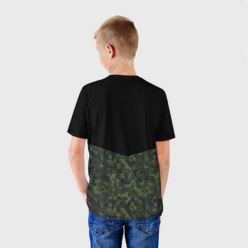 Детская футболка Охотничьи Войска камуфляж / 3D-принт – фото 4