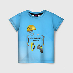 Детская футболка Снаряжение для гор