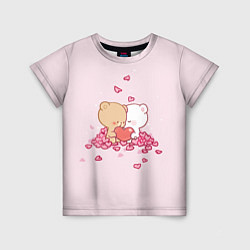 Детская футболка Влюблённые Плюшевые Мишки Сердца