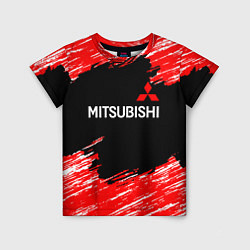 Детская футболка Mitsubishi размытые штрихи