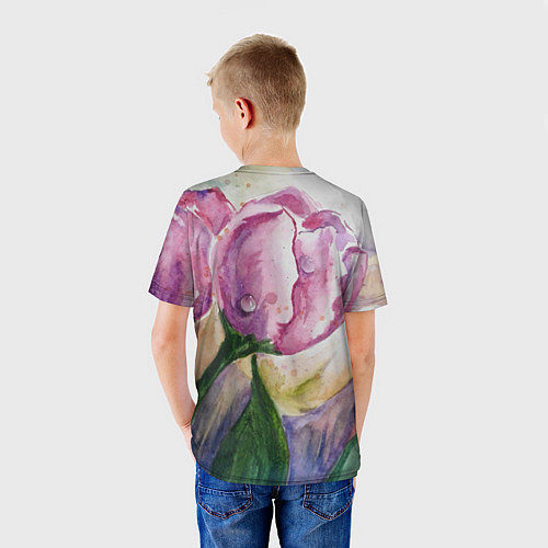 Детская футболка Весенняя нежность / 3D-принт – фото 4