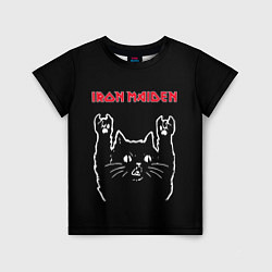 Детская футболка Iron Maiden Рок кот