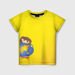 Футболка детская Девочка из Советского Атласа Мир, цвет: 3D-принт