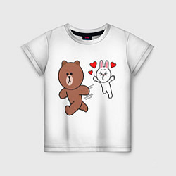 Детская футболка От любви не сбежать Plush animal
