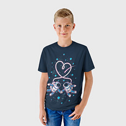 Футболка детская Космическая любовь Cosmic love, цвет: 3D-принт — фото 2